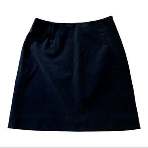 Talbots Womens Black Velvet A-line Mini Skirt Size 8